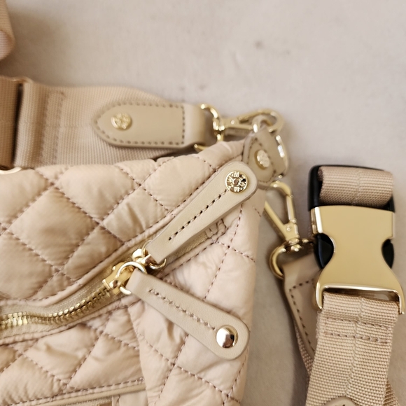 MZ WALLACE Buff Ivory Small Crosby Crossbody Sling bag Like New - Picture 7 of 12